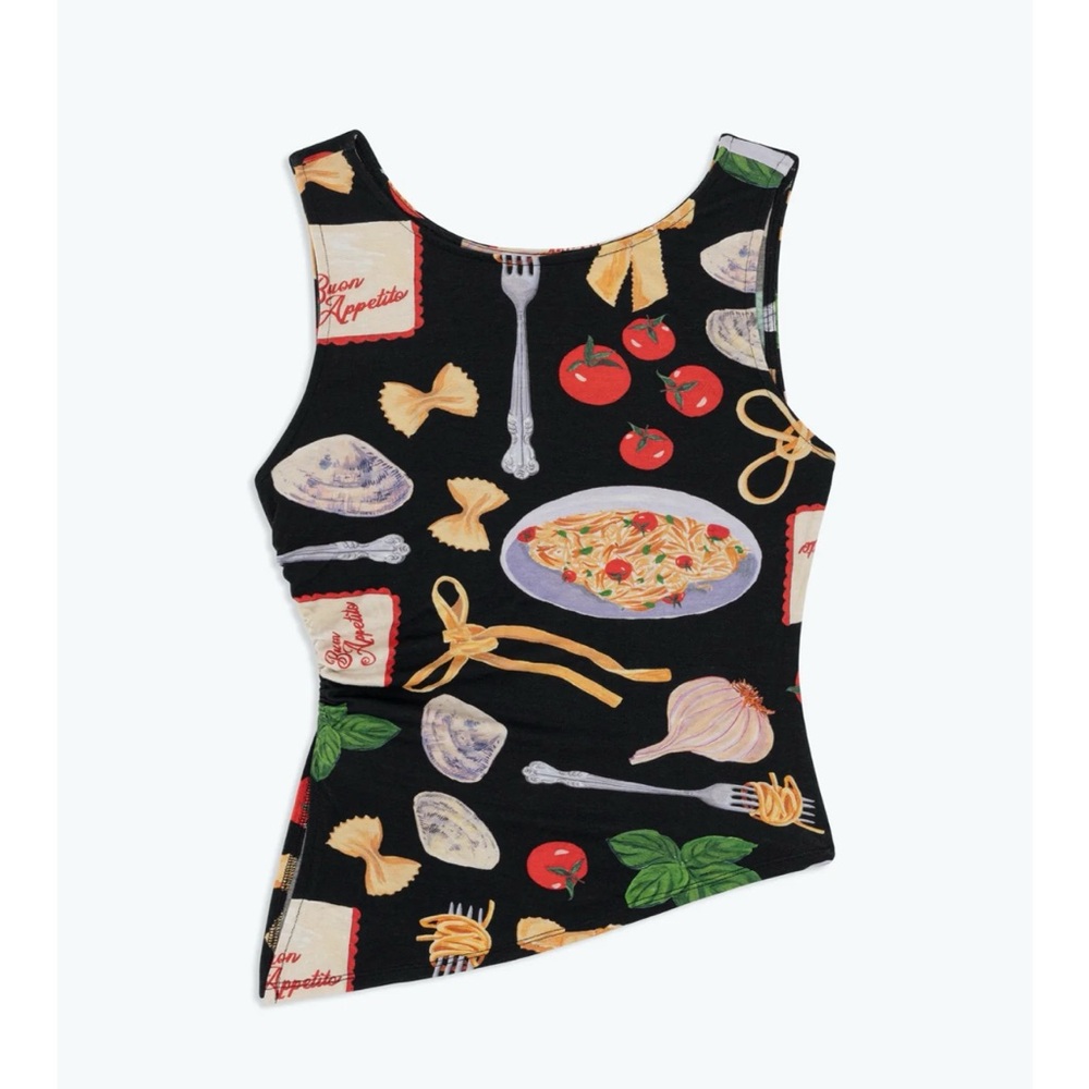 Erin Tank LISA SAYS GAH - Buon Appetito Black